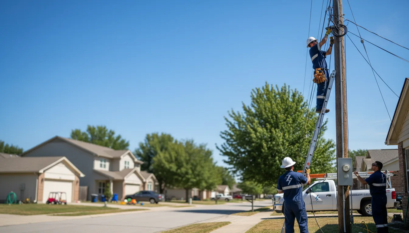 Residential electrician providing installation services in Draper, VA